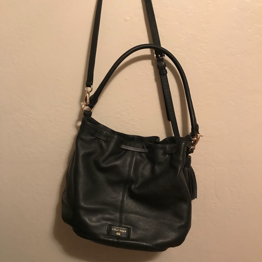 Cole Haan black leather bag